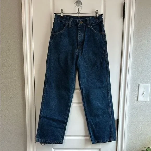 🤠 Classic Vintage Rustler Boy’s Blue Jeans 24x25 - Picture 3 of 6